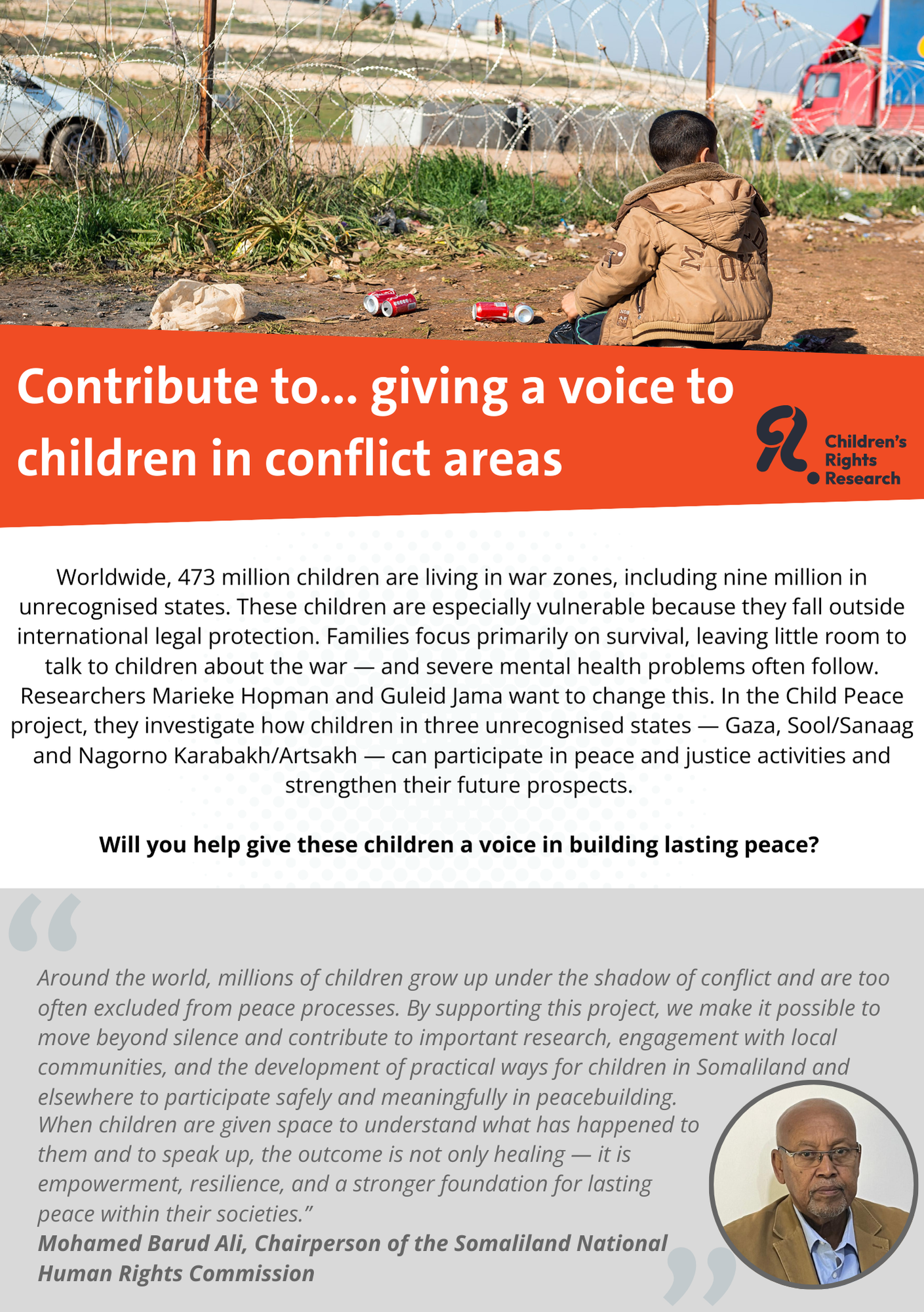 Contribute to giving a voice to war-affected children in Sool and Sanaag