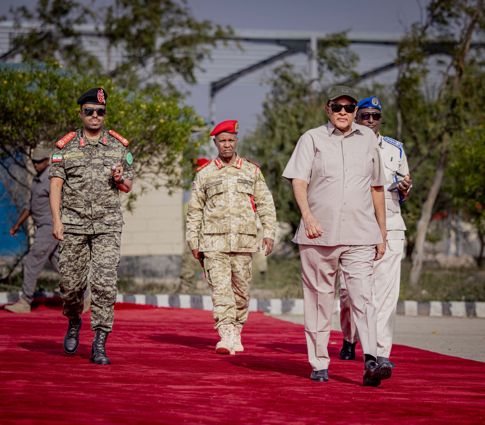 President Abdirahman Irro Visits Somaliland National Army Headquarters
